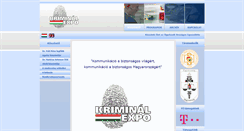 Desktop Screenshot of kriminalexpo.hu
